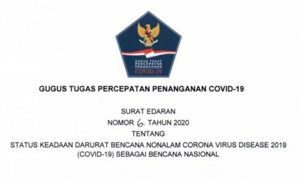 GTPPC19 Keluarkan Surat Edaran Pertegas Status Bencana Nasional