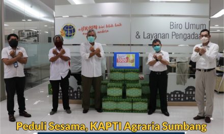 Peduli Sesama, KAPTI Agraria Sumbang 1.000 Paket Sembako Melalui GT Covid-19 ATR/BPN
