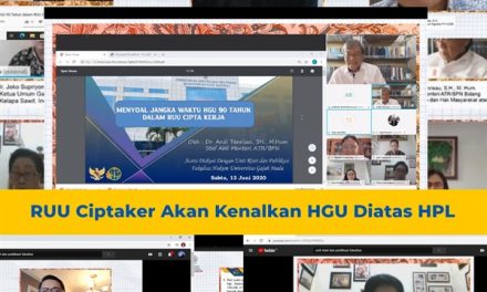 RUU Ciptaker Akan Kenalkan HGU di Atas HPL