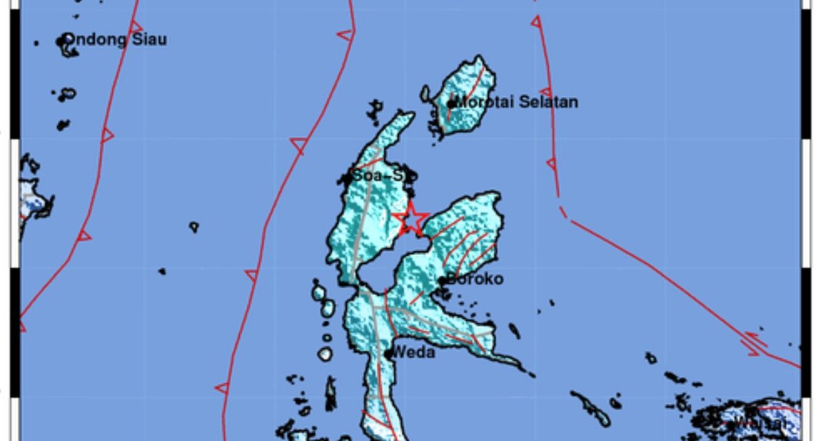 Warga Halmahera Utara Rasakan Guncangan Sedang Gempa M5,7