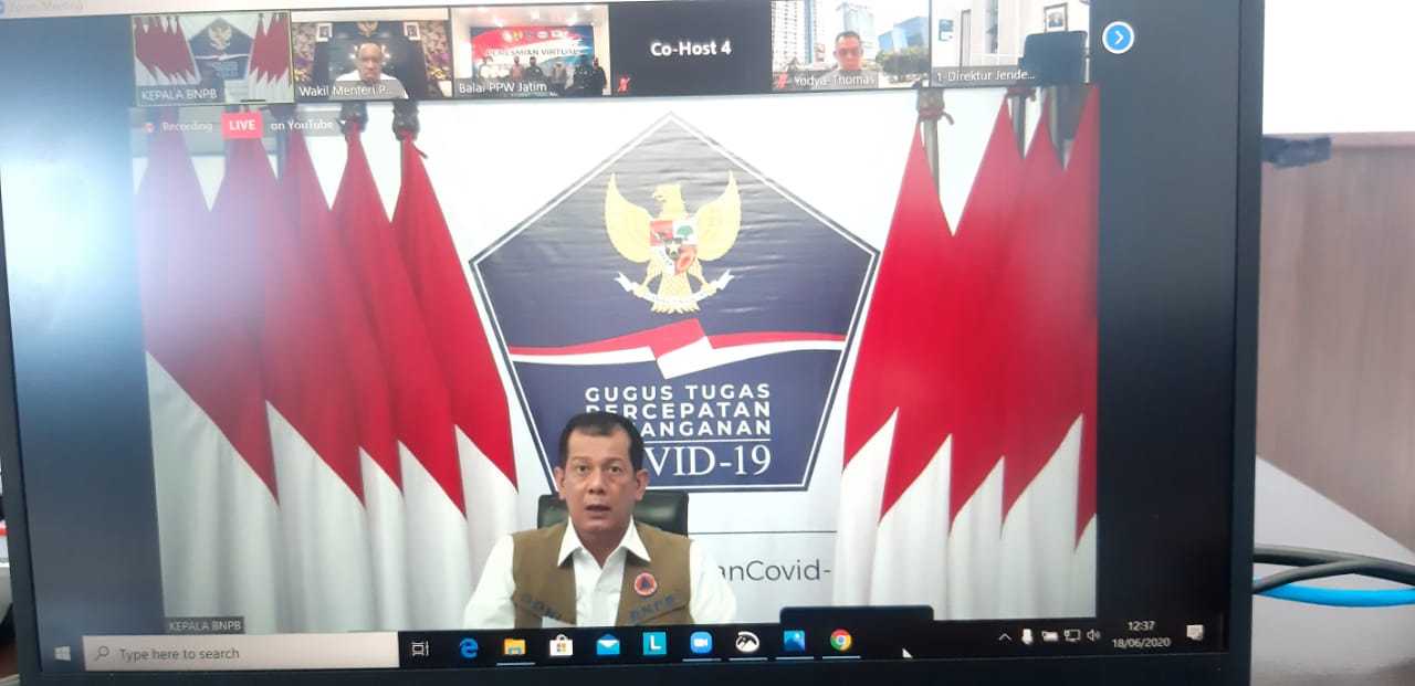 Ketua Gugus Tugas Nasional Resmikan Fasilitas Isolasi dan Observasi Penyakit Infeksi di Lamongan
