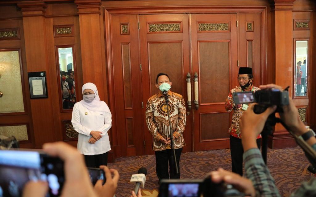 Kunjungan Kerja ke Surabaya, Mendagri Tinjau Langsung Penanganan Covid-19