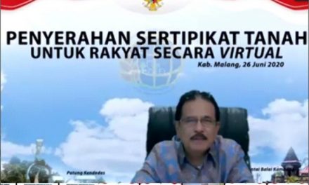 5.126 Sertipikat Diserahkan Secara Virtual di Kabupaten Malang
