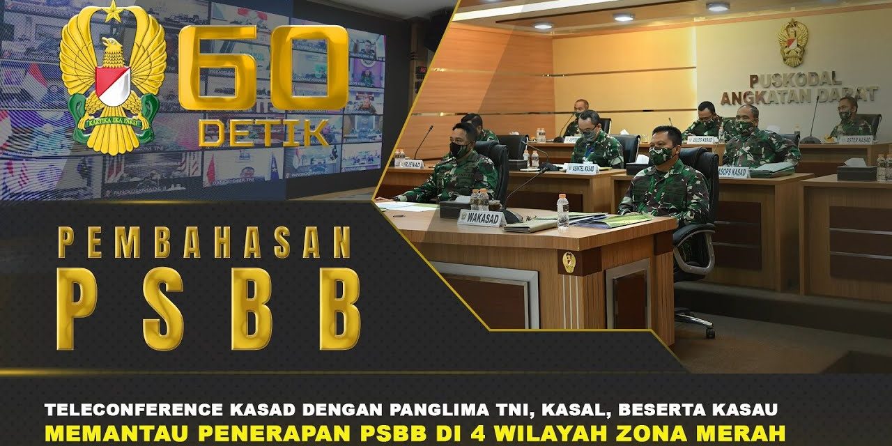 Arahan Panglima TNI Terkait Disiplin Protokol Kesehatan Covid-19 I TNI AD 60”