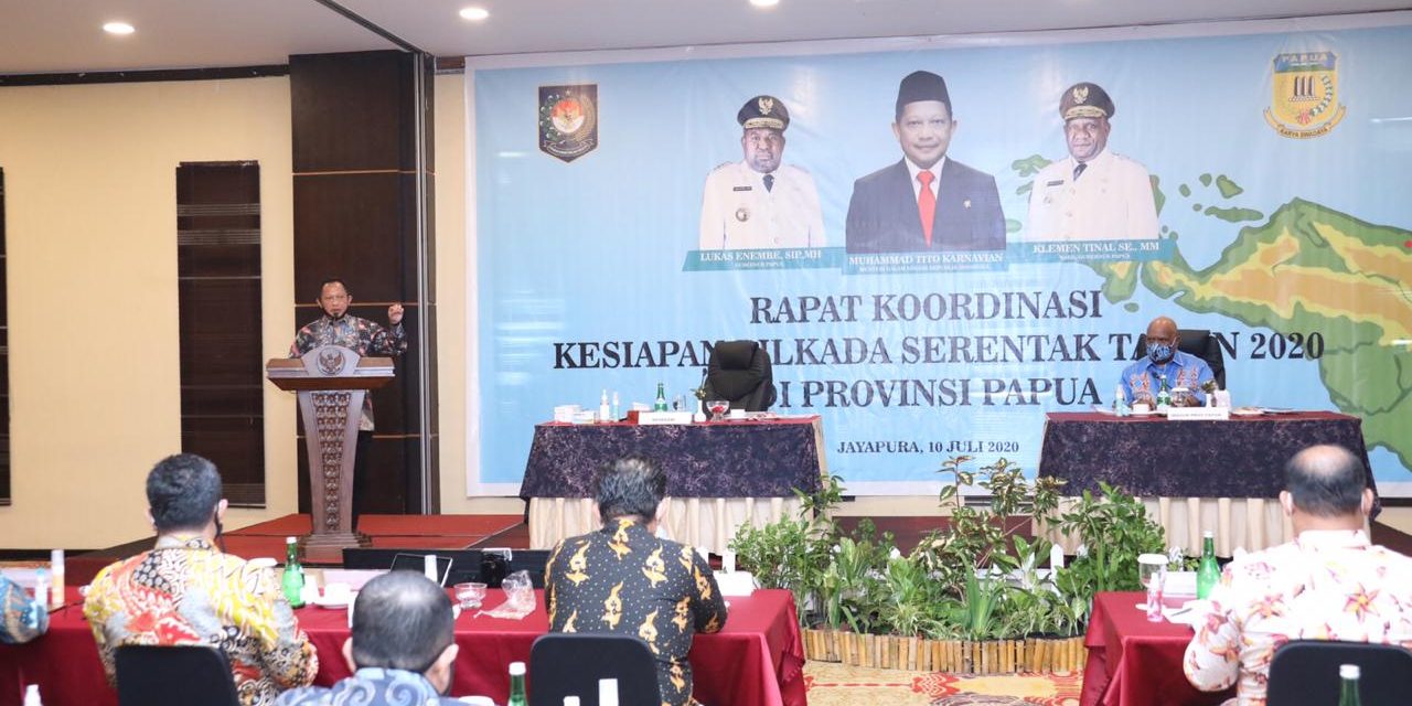 Di Papua, Mendagri Bicara Pencairan NPHD untuk Kelancaran Pilkada