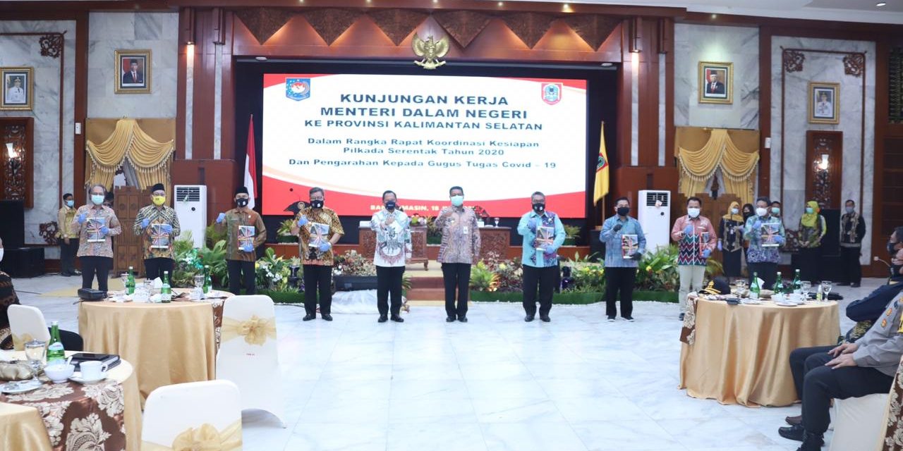 Di Kalsel Mendagri Serukan Pilkada Sebagai Momentum Gerakan Melawan Covid-19 dan Penanganan Dampak Sosial-Ekonomi
