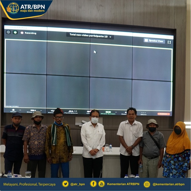 Menteri dan Wakil Menteri ATR/Wakil Kepala BPN turun langsung menerima perwakilan warga Suku Anak Dalam (SAD)