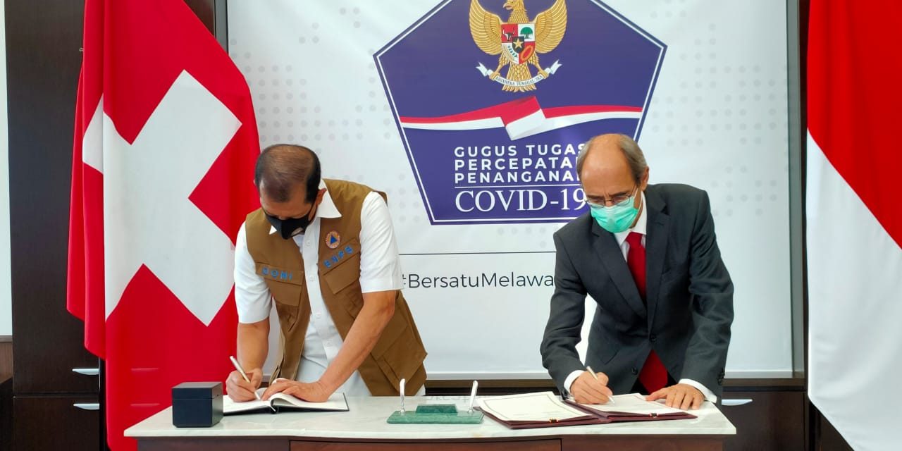 Pemerintah Indonesia dan Swiss Menandatangani MoU Kerja Sama Penanggulangan Bencana