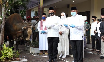 Mendagri Laksanakan Salat Idul Adha di Masjid An-Nuur Kemendagri