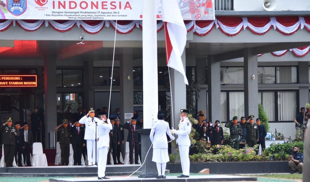 Upacara HUT Kemerdekaan RI Ke 75 Di Payakumbuh Digelar Virtual, Sederhana Namun Khidmat