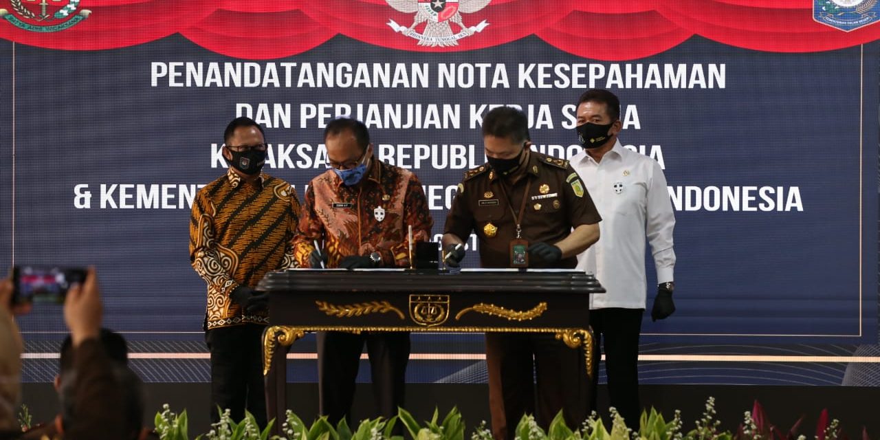 Kemendagri Perbaharui Perjanjian Kerja Sama dengan Kejaksaaan Agung di Bidang Pemanfaatan Data Kependudukan dalam Rangka Penegakan Hukum