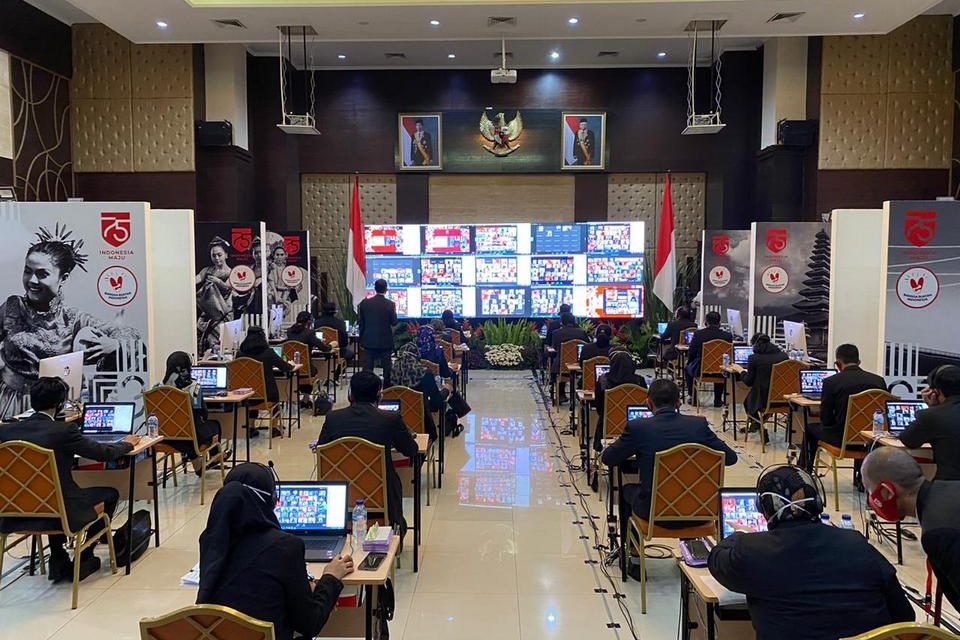 Inovasi HUT ke-75 RI di Tengah Pandemi: Upacara Virtual