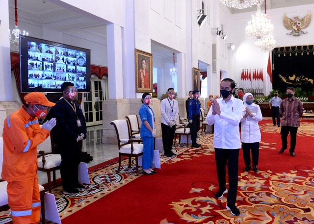 Presiden Jokowi Luncurkan Bantuan Subsidi Upah