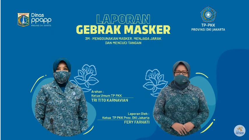 Ketum TP-PKK Akan Bagikan 1 Juta Masker Khusus DKI Jakarta