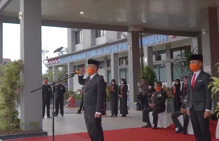 Wawako Erwin Isolasi Mandiri, Sekda Gantikan Jadi Irup Upacara Penurunan Bendera Merah Putih