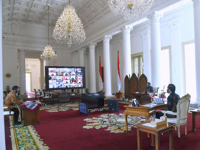 Presiden Kepada para Gubernur: Tetap Fokus Kendalikan Covid-19