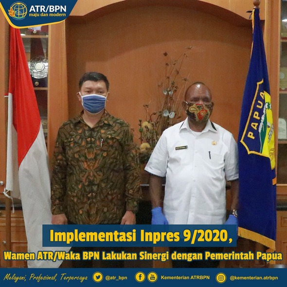 Implementasi Inpres 9/2020, Wamen ATR/Waka BPN Lakukan Sinergi dengan Pemerintah Papua