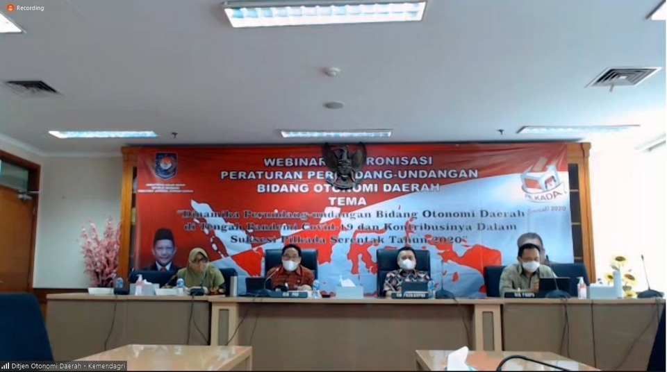 Kemendagri Bahas Regulasi Pilkada Era Pandemi Covid-19 dengan Pemda se-Indonesia