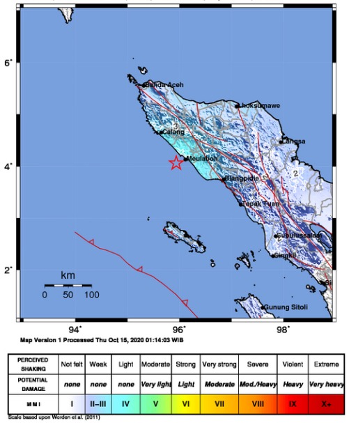 Warga Beberapa Tempat Rasakan Guncangan Lemah Gempa M5,2