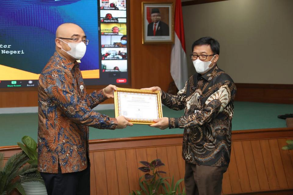 Assessment Center Kemendagri Raih Akreditasi A dari BKN