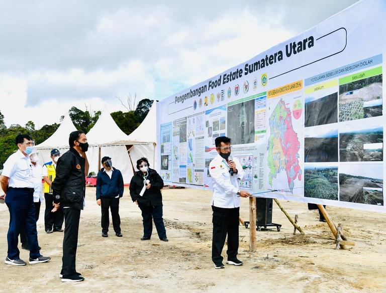 Presiden Jokowi Tinjau Kawasan Lumbung Pangan Baru di Sumatera Utara
