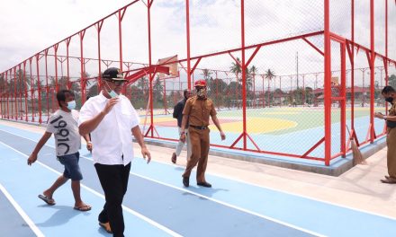 Ada Lapangan Olahraga Terbuka Di Padang Kadudak, Rumput Futsalnya Berstandar FIFA Lho!