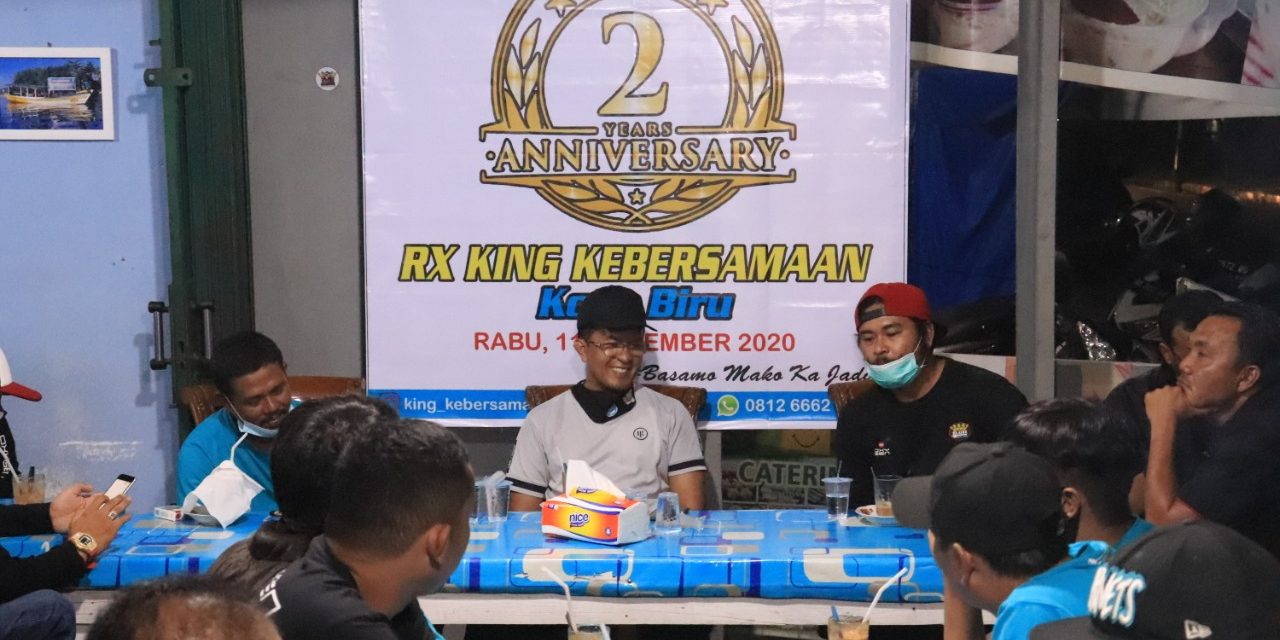 Hadiri Anniversary Club Motor RX King Kebersamaan Kota Biru, Wawako Erwin Yunaz : Mari Bersinergi Bangun Kota Randang