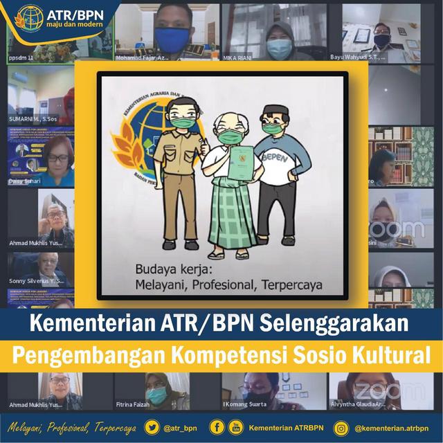 Kementerian ATR/BPN Selenggarakan Pengembangan Kompetensi Sosio Kultural