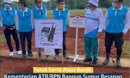 Turut Serta Atasi Banjir, Kementerian ATR/BPN Bangun Sumur Resapan