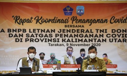 Dinilai Mampu Kendalikan COVID-19, Doni Monardo Apresiasi Komponen Pemprov Kaltara