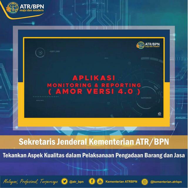 Sekretaris Jenderal Kementerian ATR/BPN Tekankan Aspek Kualitas dalam Pelaksanaan Pengadaan Barang dan Jasa
