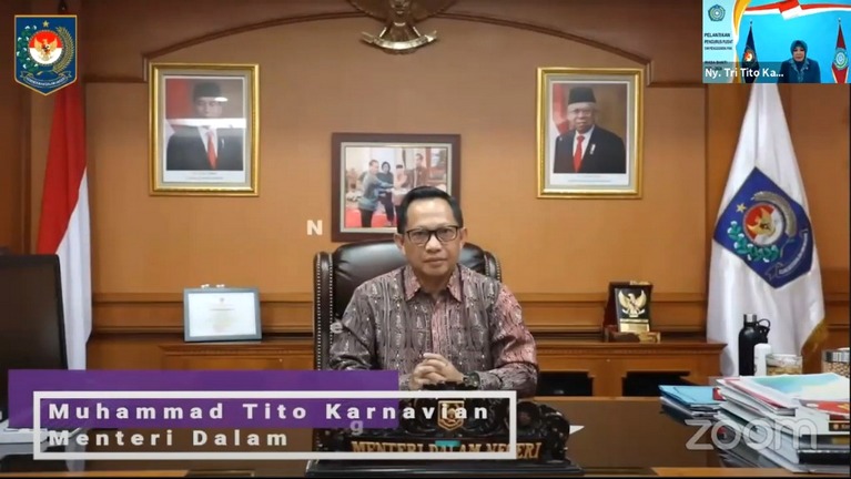 Mendagri Dukung PKK Sosialisasikan Pengentasan Penularan dan Penyebaran Covid-19 di Masyarakat