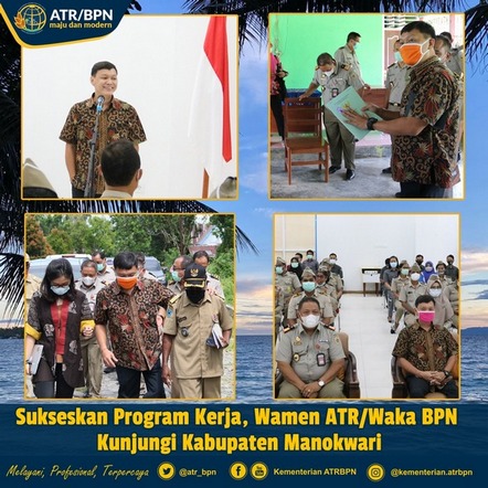 Sukseskan Program Kerja, Wamen ATR/Waka BPN Kunjungi Kabupaten Manokwari