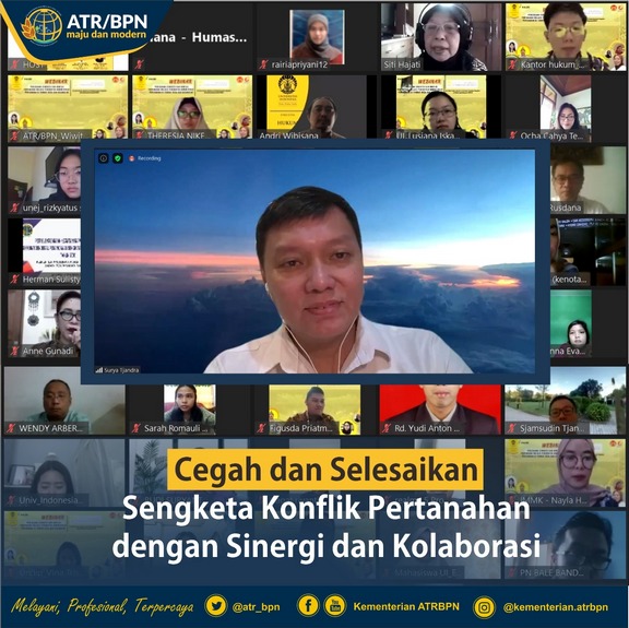 Cegah dan Selesaikan Sengketa Konflik Pertanahan dengan Sinergi dan Kolaborasi