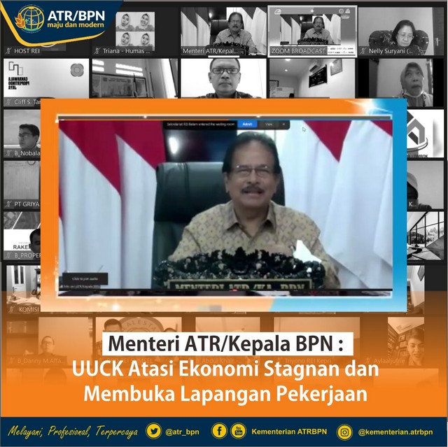 Menteri ATR/Kepala BPN : UUCK Atasi Ekonomi Stagnan dan Membuka Lapangan Pekerjaan
