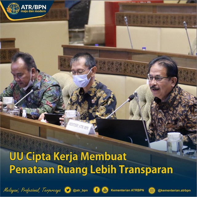 UU Cipta Kerja Membuat Penataan Ruang Lebih Transparan