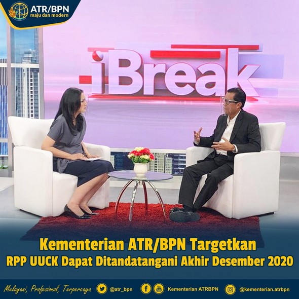 Kementerian ATR/BPN Targetkan RPP UUCK Dapat Ditandatangani Akhir Desember 2020