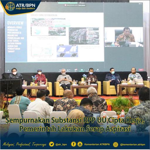 Sempurnakan Substansi RPP UU Cipta Kerja, Pemerintah Lakukan Serap Aspirasi