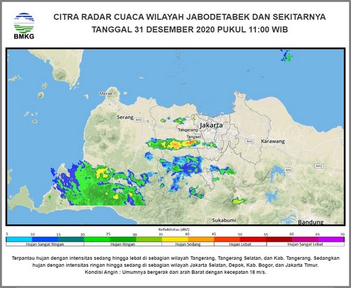 Pergantian Tahun 2021: Waspada Hujan Lebat dan Tetap Di Rumah Cegah COVID-19