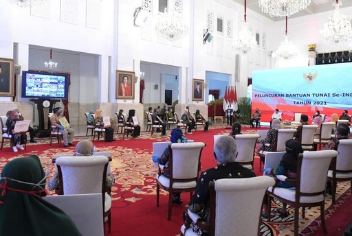 Presiden Jokowi Luncurkan Bantuan Tunai Tahun 2021 se-Indonesia