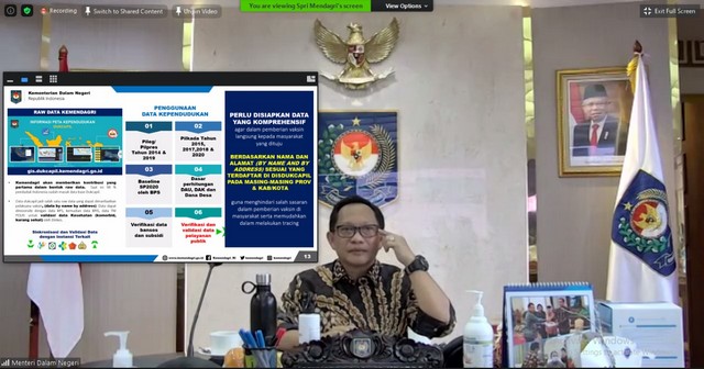 Mendagri : Vaksin Bukan Obat, Tetapi Upaya Terakhir Menanggulangi Covid-19