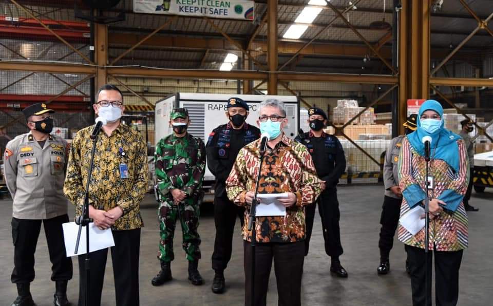 Sepuluh Juta Dosis Bahan Baku Vaksin Covid-19 Kembali Tiba di Indonesia
