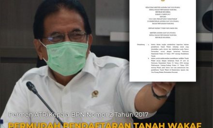 Permen ATR/Kepala BPN Nomor 2 Tahun 2017 Permudah Pendaftaran Tanah Wakaf