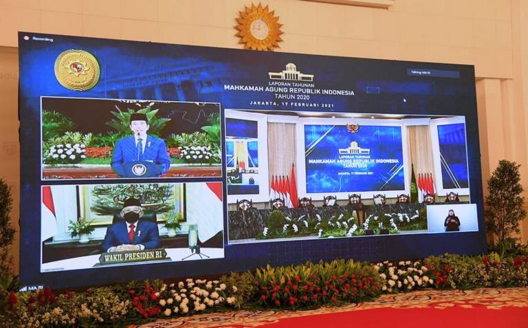 Presiden: Pandemi Mengakselerasi Transformasi di Lingkungan Peradilan