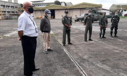 PTDI FERRY FLIGHT 1 (SATU) UNIT HELIKOPTER  BELL 412EPI PESANAN KEMENTERIAN PERTAHANAN RI UNTUK TNI AD