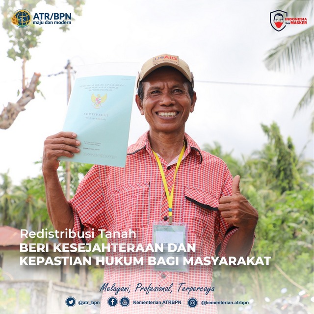 Redistribusi Tanah Beri Kesejahteraan dan Kepastian Hukum Bagi Rakyat