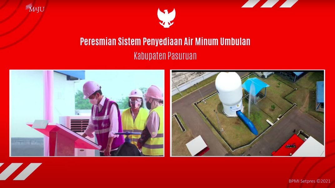 Resmikan SPAM Umbulan, Presiden: Segera Selesaikan Sambungan ke Rumah Tangga