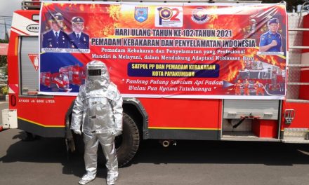 Rayakan Hari Jadi Ke-102, Damkar Kota Payakumbuh Hadirkan Pakaian Aluminized