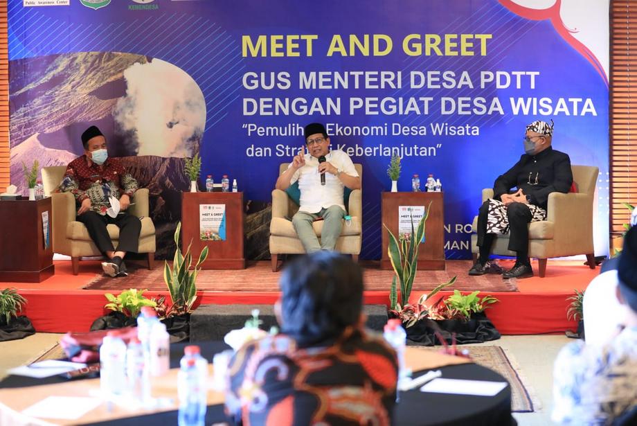 Gus Menteri Imbau Pengelola Desa Wisata Lebih Kreatif dan Aktif di Media Sosial