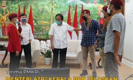 Terima PMKRI, Menteri ATR/Kepala BPN Jelaskan Food Estate dan Urgensi Bank Tanah